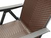 DEGAMO Gartensessel ANTIBES, Metall + Polyrattan braun, faltbar, 7-fach verstellbar Bild 4
