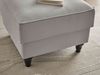 Sessel Adelina in grau Set inkl. Hocker Bild 4