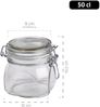 Mäser 931161 Gothika Einmachglas mit Deckel, 300 ml, Vorratsgläser mit Bügelverschluss, klar (6er Pack) Bild 3