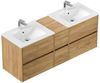 Magnolia Home Badmöbel-Set Badmöbelset Taifun 150cm eiche gold Bild 4
