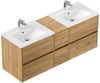 Magnolia Home Badmöbel-Set Badmöbelset Taifun 150cm eiche gold Bild 5