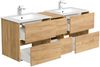 Magnolia Home Badmöbel-Set Badmöbelset Taifun 150cm eiche gold Bild 3