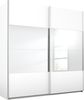 Rauch Schwebetürenschrank 2-türig Weiß mit Spiegel, BxHxT 226 x 230 x 62 cm Bild 2