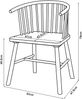 Esszimmerstuhl Stami 2er Set Holz Schwarz [en. casa] Bild 4