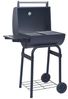 vidaXL Holzkohlegrill, Smoker, Stahl Schwarz, 75 x 48 x 120 cm Bild 5