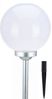 Spetebo Kugelleuchte LED Solar Garten Kugel Leuchte mit Erdspieß - 25cm, Ein-/Ausschalter, LED, warm weiß Bild 2