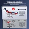 Ergonomischer Gaming Stuhl mit Fußstütze in Lila bis 150 kg Bild 4