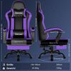 Ergonomischer Gaming Stuhl mit Fußstütze in Lila bis 150 kg Bild 3