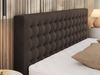 Polsterbett mit Holzlattenrost Doppelbett PAVO CLASSIC, hohe Kopfteil, Bettkasten mit Gasdruckfeder - 160 x 200 cm - Braun Velvet Bild 3