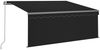 vidaXL Markise Manuell Einziehbar mit Rollo & LED 3x2,5 m Anthrazit 3069384 Bild 2