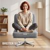 HOMCOM Relaxsessel breiter Loungesessel (Moderner Polsterstuhl, 1-St, Sessel), 360° drehbar, extra breiter Sitz Bild 4