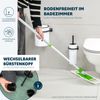 bremermann Bad-Accessoires Set SAVONA 4tlg. bestehend aus 1x Seifenspender, 1x Becher, 1x WC-Garnitur, 1x Kosmetikeimer aus Kunststoff in Weiß Bild 3