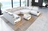 Mini Sofa Asti in Leder - Echtleder - weiß - Rechts Bild 3