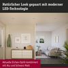 Paulmann 92239 LED Einbauleuchte Lanati 3er-Set schwenkbar 2700K Holzoptik Alu Bild 3