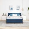 vidaXL Boxspringbett mit Matratze mit Kopfteil Blau 140 x 200 cm Stoff 3339967 Bild 3