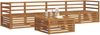 vidaXL Outdoor-Sofagarnitur 5 pcs Natur Massivholz Akazie 3372959 Bild 3