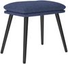 vidaXL Fußhocker Blau 45 x 29,5 x 39 cm Stoff [341497] Bild 2