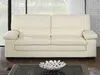 Vente-unique - MIMAS Sofa Leder Weiß - B 89 cm x H 97 cm x L 210 cm Bild 3