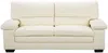 Vente-unique - MIMAS Sofa Leder Weiß - B 89 cm x H 97 cm x L 210 cm Bild 4