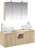 vidaXL Badezimmerschrank-Set 4 pcs Sonoma-Eiche Holzwerkstoff 3406497 Bild 2