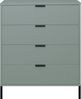 Maeusbacher Bonnie Kommoden Quadrat pine green matt lack BxHxT: 81 x 100 x 45 cm Bild 4