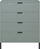 Maeusbacher Bonnie Kommoden Quadrat pine green matt lack BxHxT: 81 x 100 x 45 cm Bild 5