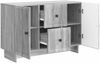 vidaXL Sideboard Graues Sonoma 89 x 34,5 x 60 cm Holzwerkstoff 893971 Bild 3
