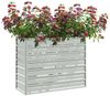 vidaXL Garten-Hochbeet 100x40x77 cm Verzinkter Stahl Silber 316896 Bild 3