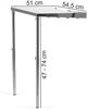 BBQ-Toro Grillablagetisch Edelstahl Beistelltisch für Ø 57 cm Kugelgrill, Seitentisch, Ablagefläche für Ihr Grillzubehör Bild 4