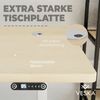 Höhenverstellbarer Schreibtisch (140x70 cm) - Sitz- & Stehpult - Bürotisch Elektrisch Höhenverstellbar mit Touchscreen & Stahlfüßen (Silber/Eiche) Bild 3