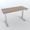 Höhenverstellbarer Schreibtisch (140x70 cm) - Sitz- & Stehpult - Bürotisch Elektrisch Höhenverstellbar mit Touchscreen & Stahlfüßen (Silber/Eiche) Bild 2