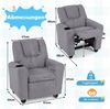COSTWAY Kindersofa, Kindersessel mit verstellbarer Rückenlehne & Fußstütze Bild 4