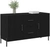 vidaXL Sideboard Schwarz Eichen-Optik 100 x 36 x 60 cm Holzwerkstoff 862958 Bild 3