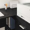vidaXL Schreibtisch mit Regal Schwarz Eichen-Optik 102 x 50 x 75 cm 869539 Bild 4
