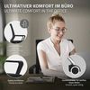 ML-DESIGN Bürostuhl Schreibtischstuhl ergonomisch höhenverstellbar mit Armlehnen Chefsesse, Drehstuhl Computerstuhl mit atmungsaktiver Netz-Rückenlehne & Rollen Bild 3