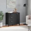 vidaXL Sideboard VIKEN Schwarz 80x40x80 cm Holzwerkstoff 374939 Bild 3
