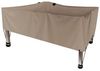 Perel Schutzhülle Gartentisch bis 220 cm, wetterfest, Belüftung & Hakensystem, Polyester beige, 225 x 105 x 60 cm Bild 4