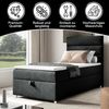 Best For Home Boxspringbett mit 7-Zonen-Bonellfederkernmatratze, Boxspringbett mit Matratze und Stauraum Bild 3