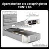Best For Home Boxspringbett mit 7-Zonen-Bonellfederkernmatratze, Boxspringbett mit Matratze und Stauraum Bild 5