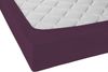 Biberna Jersey-Spannbetttuch, 100 % Baumwolle, Dunkelviolett, 1x 180x200 cm - 200x200 cm Bild 2