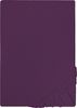 Biberna Jersey-Spannbetttuch, 100 % Baumwolle, Dunkelviolett, 1x 180x200 cm - 200x200 cm Bild 5