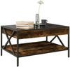 Couchtisch, Sofatisch mit Infinity-LED Räuchereiche 70x50x38 cm Bild 5