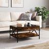 Couchtisch, Sofatisch mit Infinity-LED Räuchereiche 70x50x38 cm Bild 4