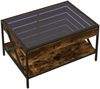 Couchtisch, Sofatisch mit Infinity-LED Räuchereiche 70x50x38 cm Bild 3