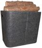 TrendLine Holzkorb Filz 50x36x40 cm Kaminholzkorb Transportkorb Aufbewahrung Bild 2