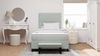 vidaXL Boxspringbett mit Kopfteil Hellgrau 200 x 120 cm Samt 3344438 Bild 3
