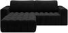Eltap 'Bonett' Ecksofa mit Schlaffunktion, 92 x 175 x 250 cm, Anthrazit, Links Bild 2