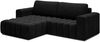 Eltap 'Bonett' Ecksofa mit Schlaffunktion, 92 x 175 x 250 cm, Anthrazit, Links Bild 3