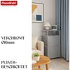 Floordirekt Mehrzweckregal Concept Epure MK-120, B50 × T40 × H100 cm, verschließbar Fächer, modular, Aufbewahrungsregal mit verchromtem Metallgestell, Design Regal Bild 3