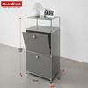 Floordirekt Mehrzweckregal Concept Epure MK-120, B50 × T40 × H100 cm, verschließbar Fächer, modular, Aufbewahrungsregal mit verchromtem Metallgestell, Design Regal Bild 2